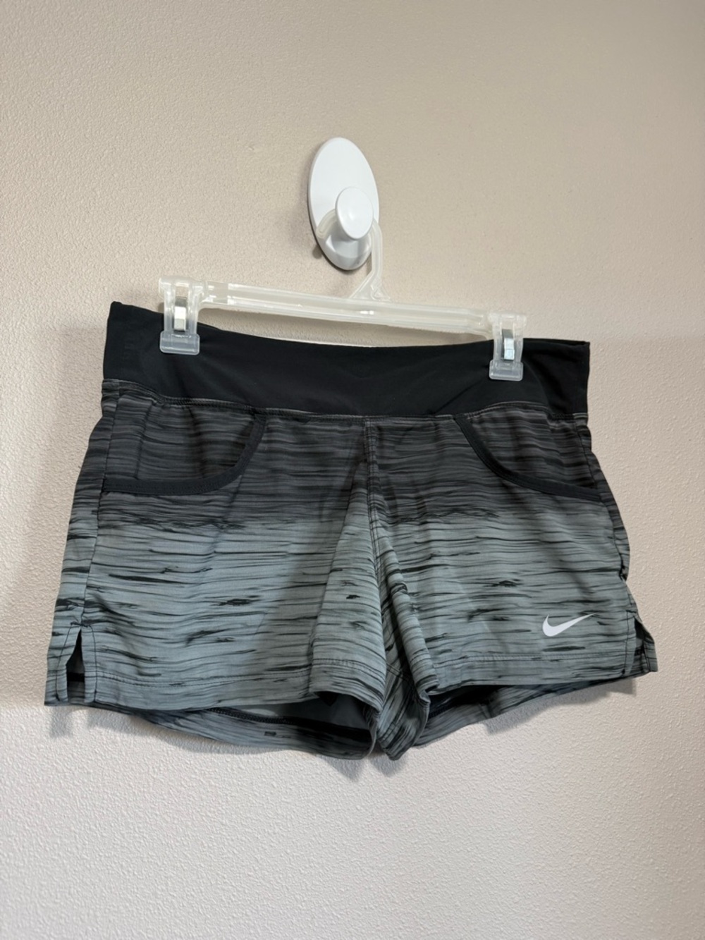 Nike Women's Medium Black and Gray Athletic Shorts